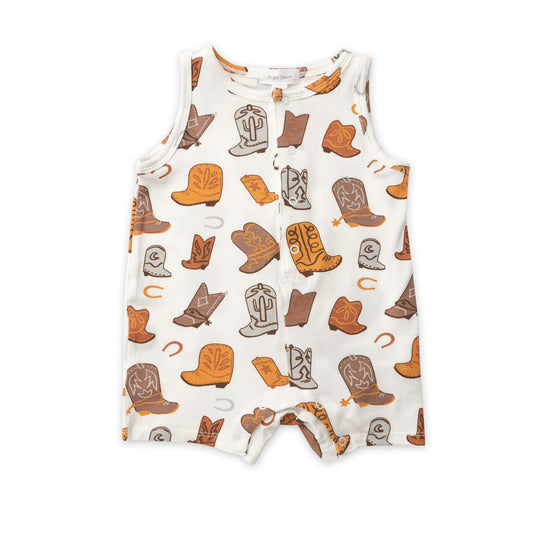 Cowboy Boots Shortie Romper