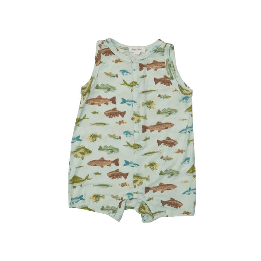 Freshwater Fish Shortie Romper