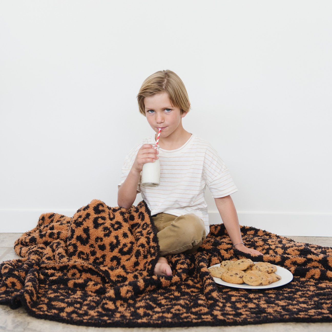 Classic Leopard Double-Layer Bamboni Throw