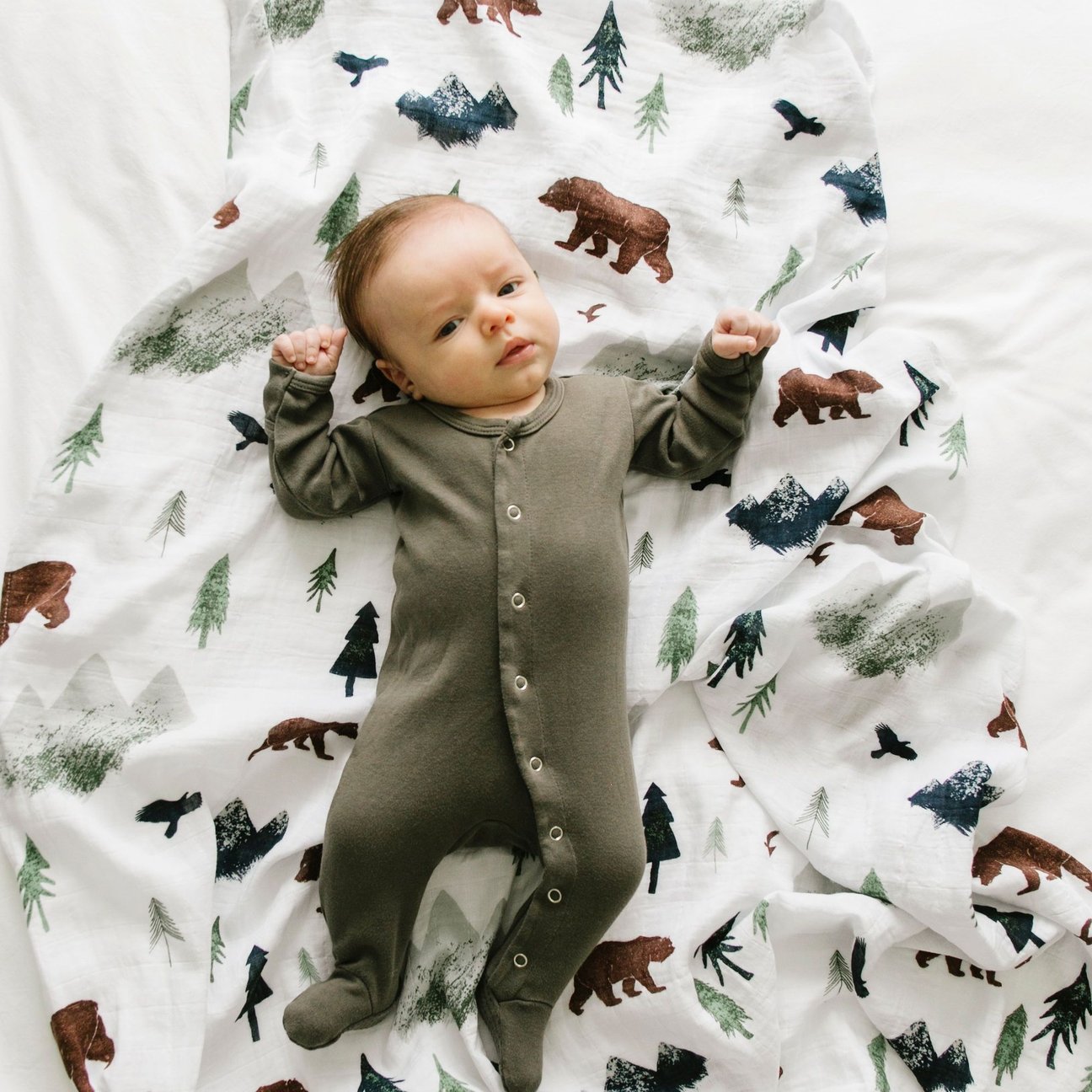 Saranoni Bamboo Rayon Muslin Swaddle - Yosemite