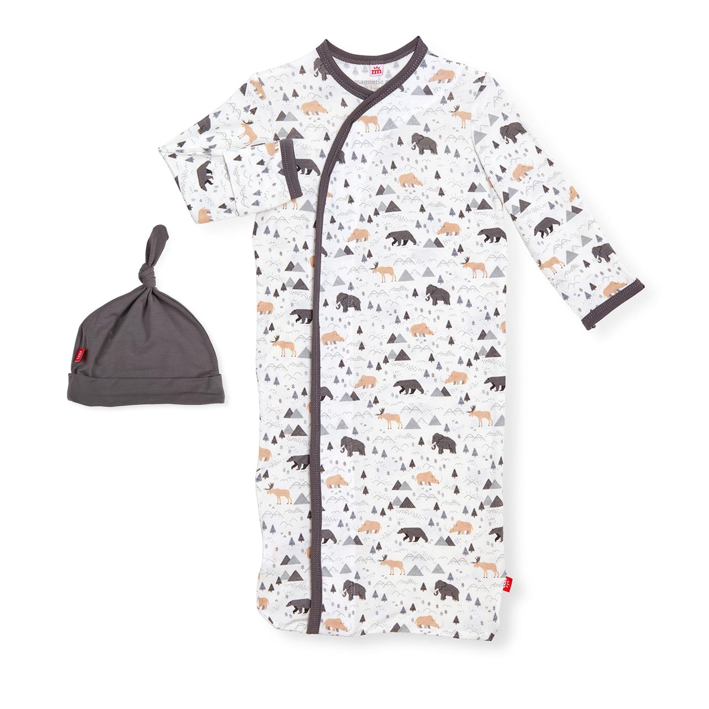 Modal Magnetic Sack Gown & Hat - Tiny Tundra