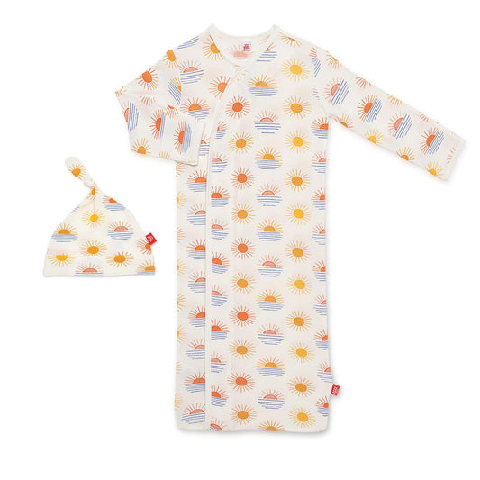 Sol Mates Modal Magnetic Sack Gown & Hat Set