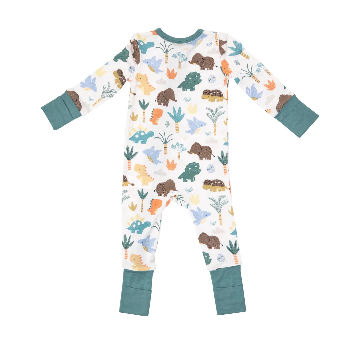 Cute Dino 2-way Zipper Romper