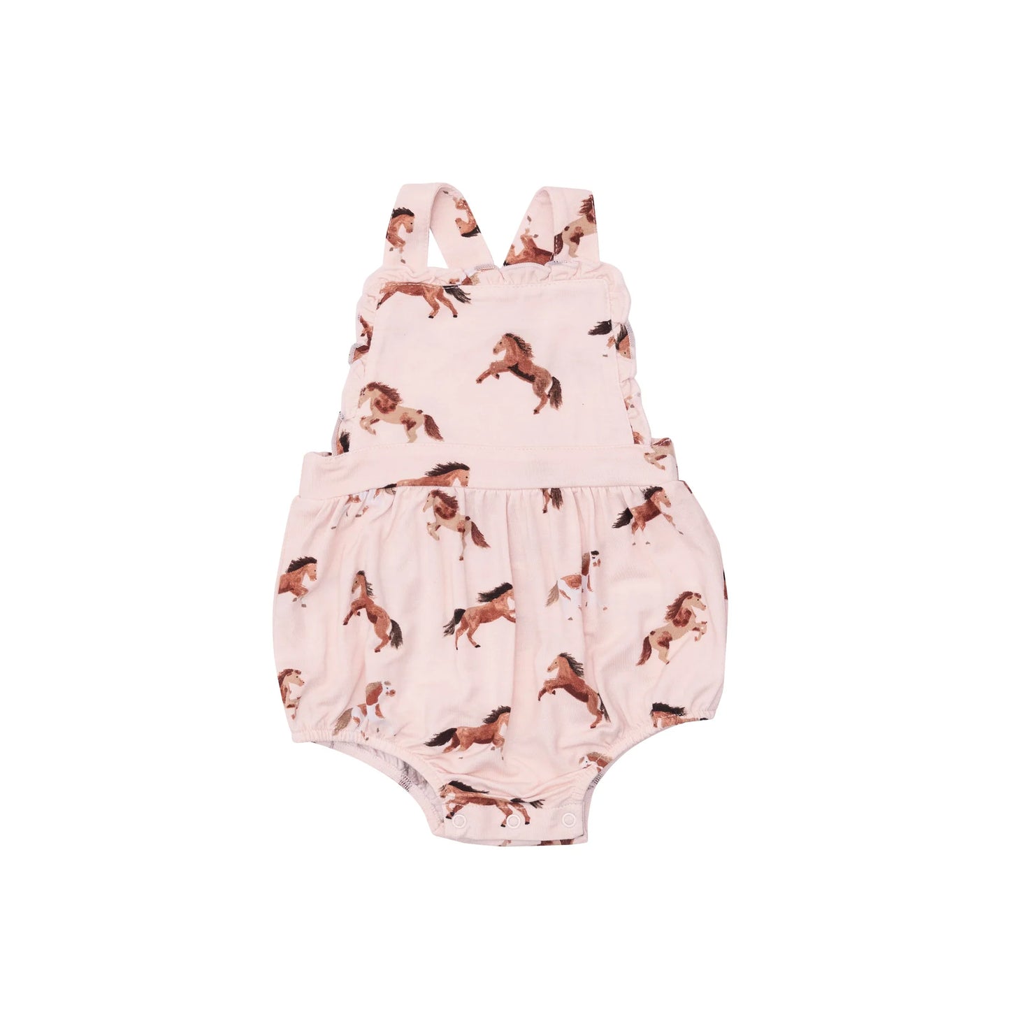 Pink Horses Ruffle Bubble