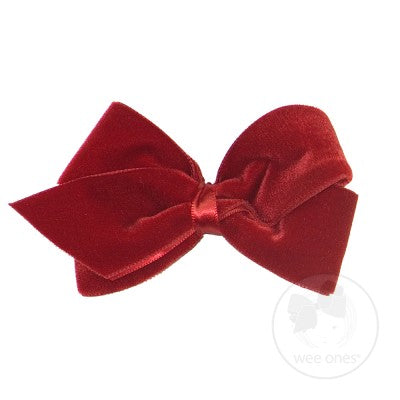 Wee Ones Large Classic Velvet Bow