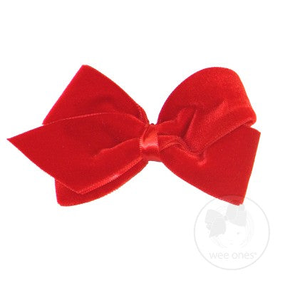 Wee Ones Large Classic Velvet Bow