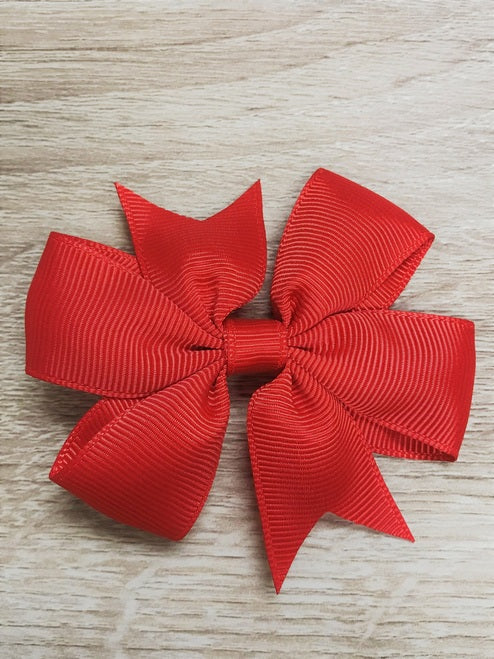 Solid Colored Pinwheel Hair Bows