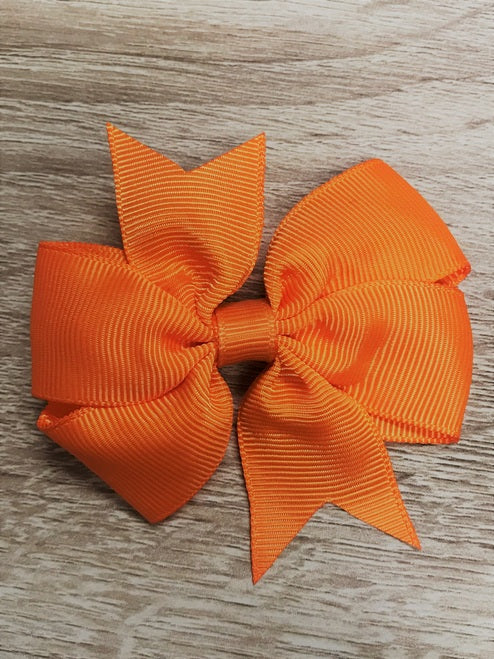 Solid Colored Pinwheel Hair Bows