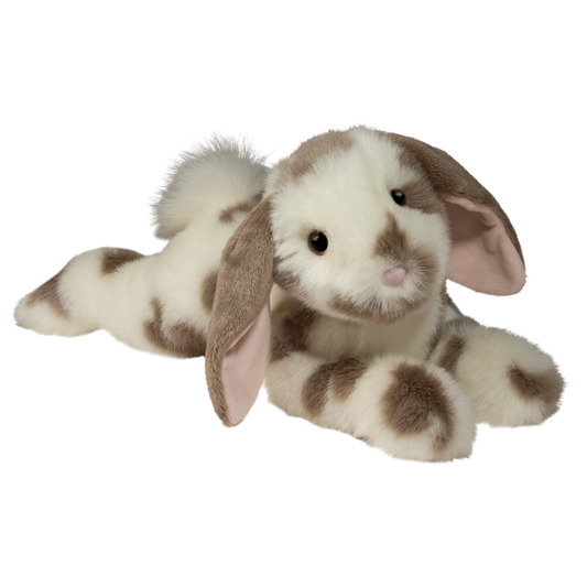Ramsey Gray Spotted Floppy Bunny - Douglas Toys