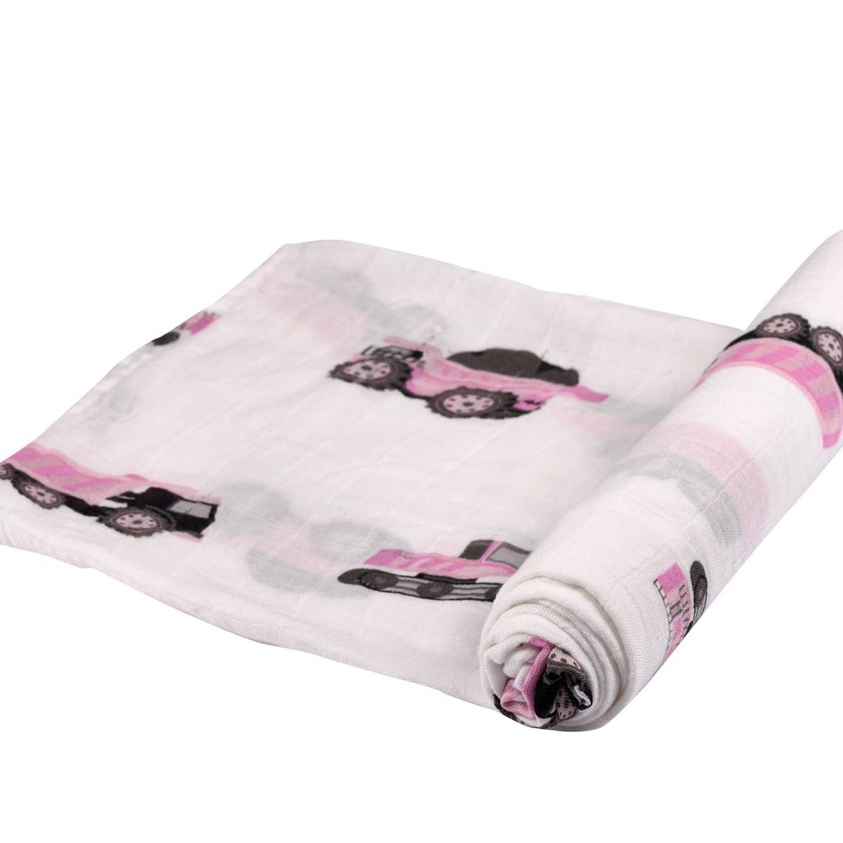 Pink Diggers Bamboo Muslin Swaddle Blanket