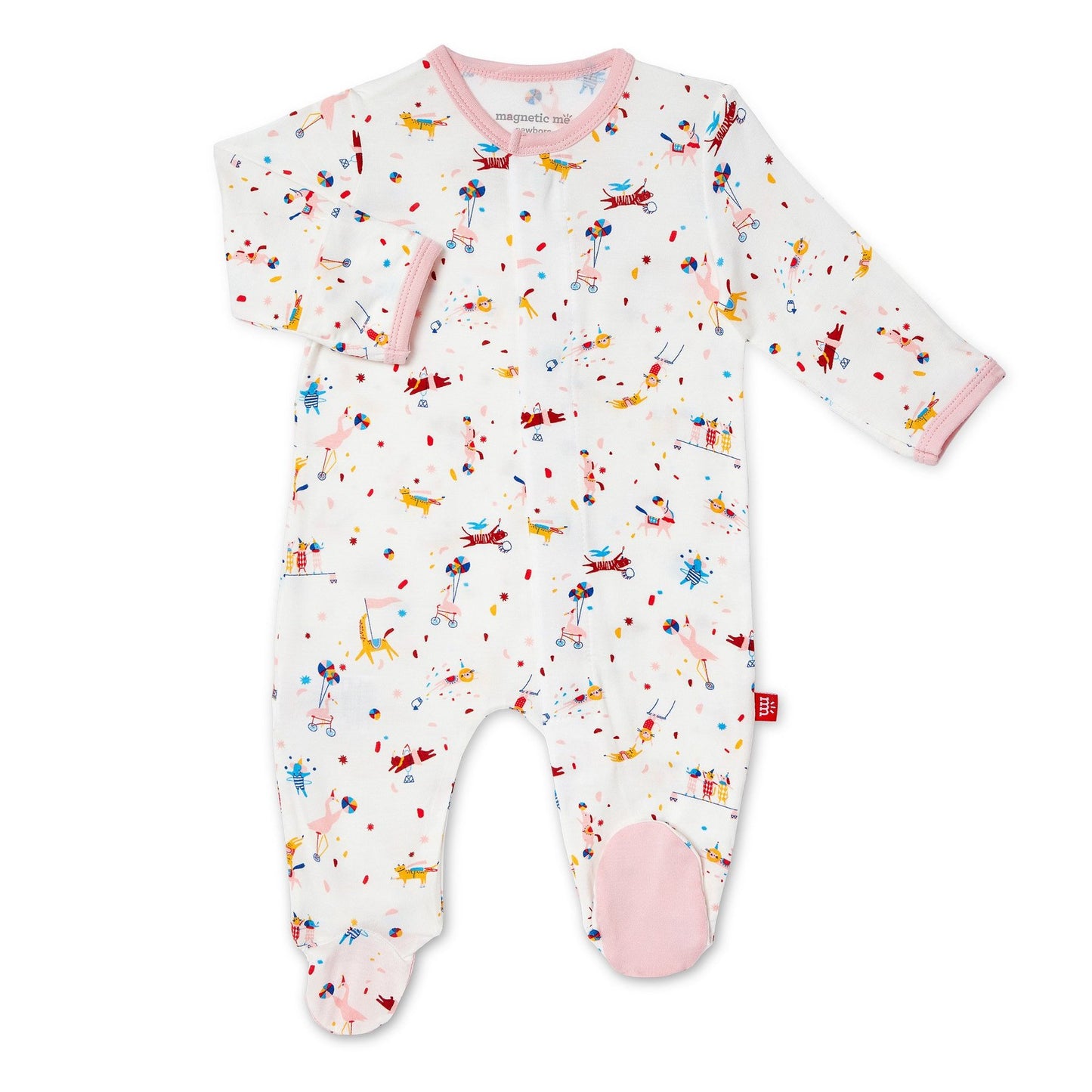 Modal Magnetic Footie - Pink Carnivale