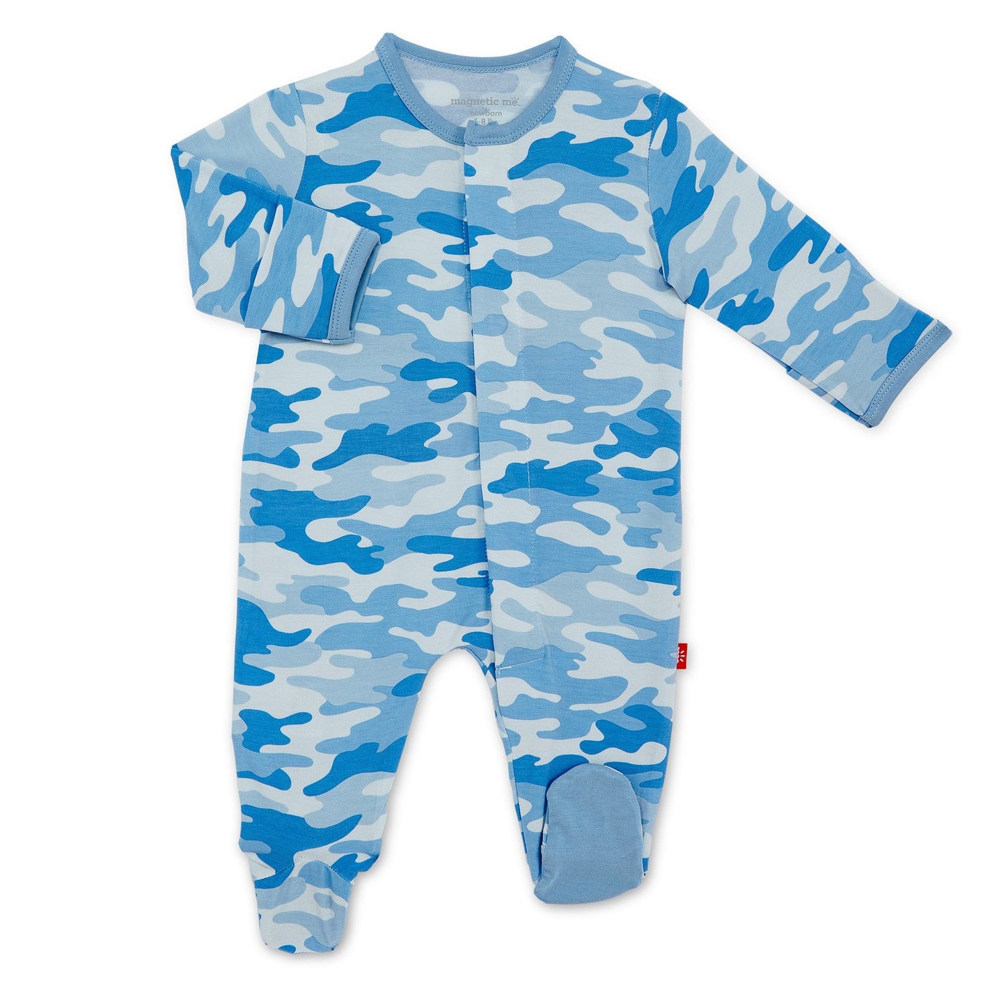 Magnetic Me Modal Magnetic Footie - Blue Camo Chic