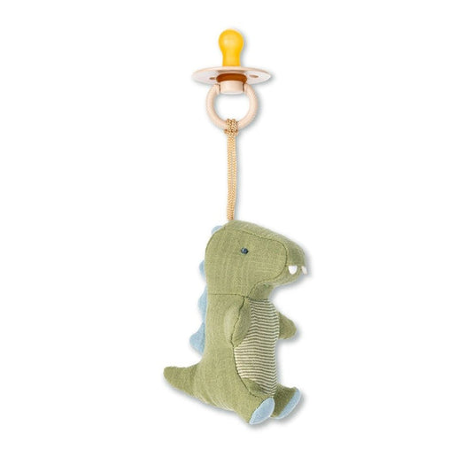 Dino Bitzy Pal - Natural Rubber Pacifier & Lovey