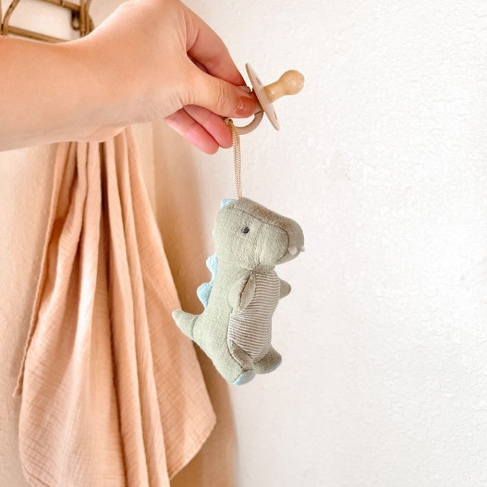 Dino Bitzy Pal - Natural Rubber Pacifier & Lovey