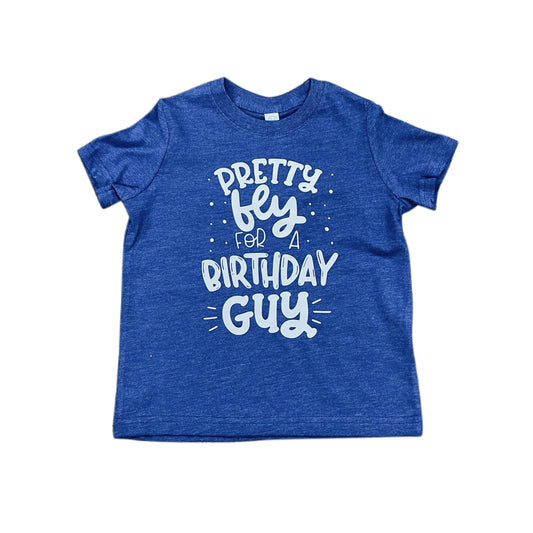 Pretty Fly Birthday Shirt - Cobalt Blue