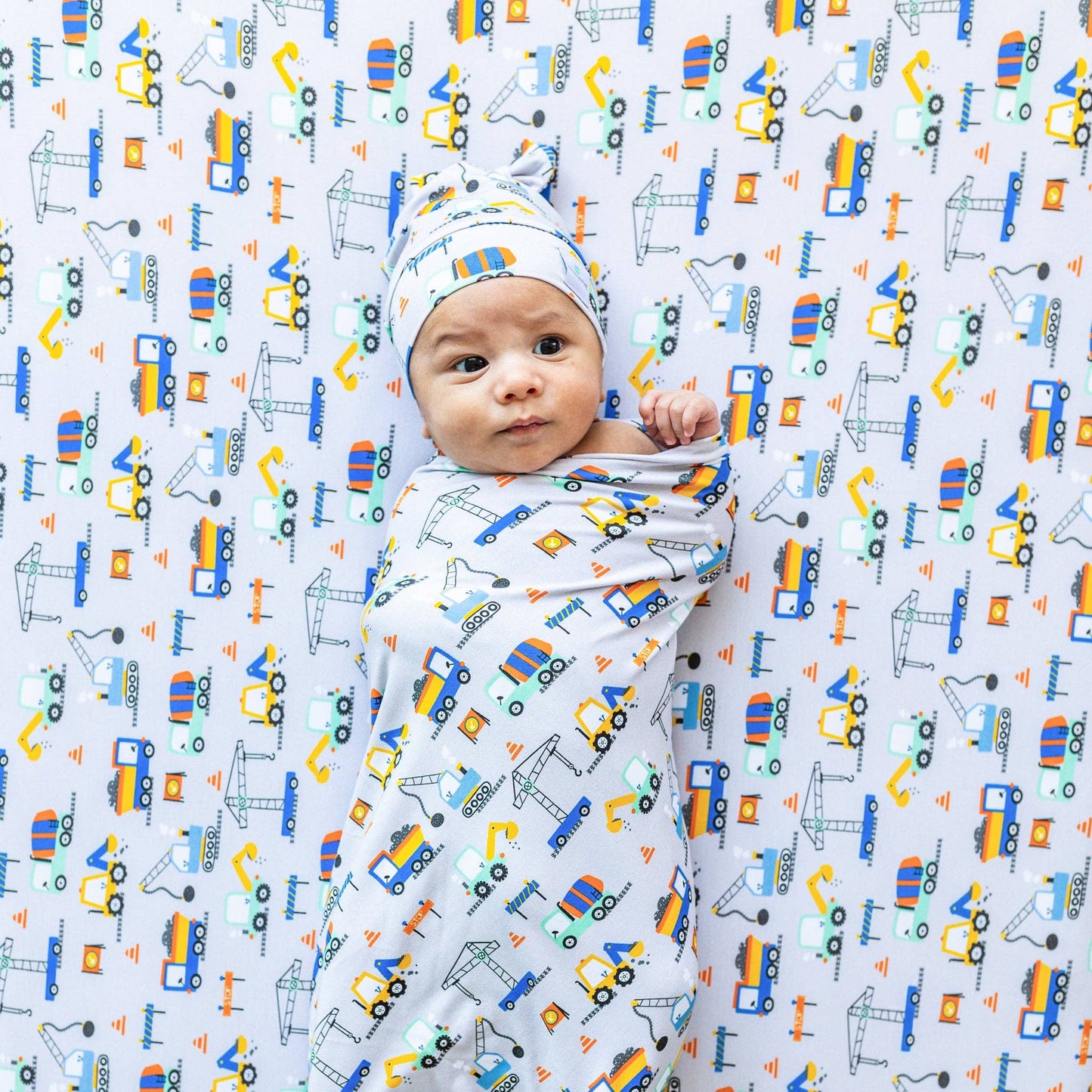Little Diggers Swaddle Blanket