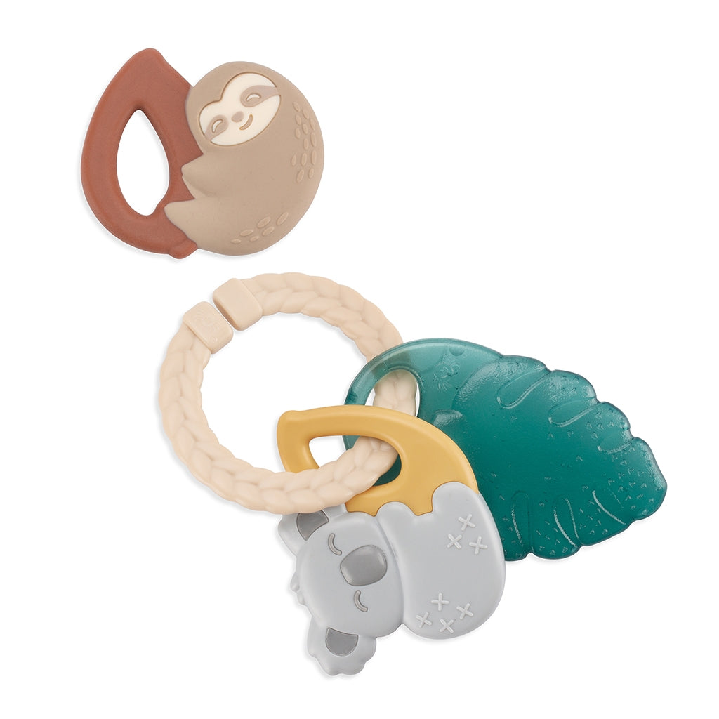 Tropical Itzy Keys - Textured Ring with Teether and Rattle