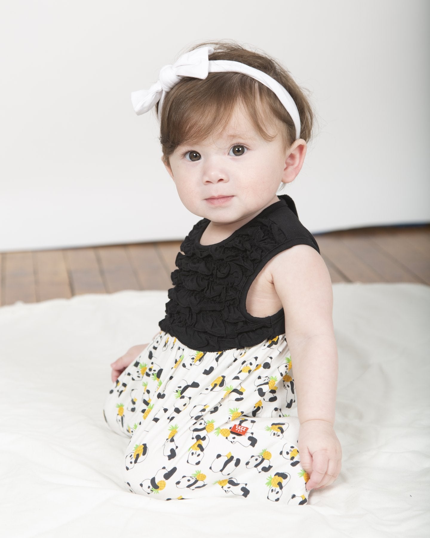Modal Magnetic Dress and Diaper Cover - Pudgy Pineapple