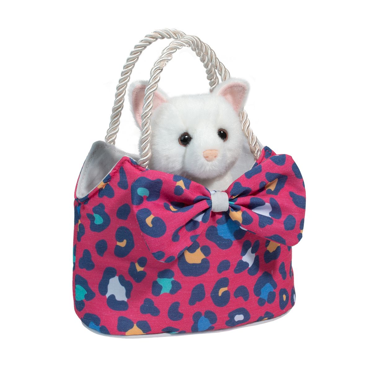 Leopard Kitty Sassy Sak with Cat - Douglas Toys