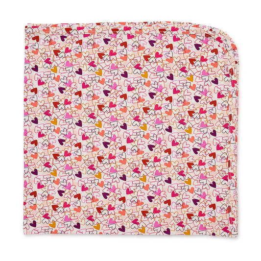 Heart to Heart Modal Swaddle Blanket