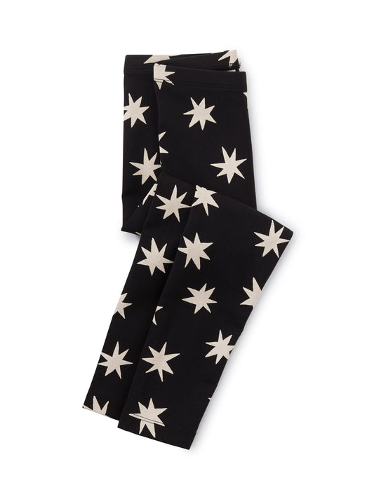 Printed Leggings - Lucky Star in Black