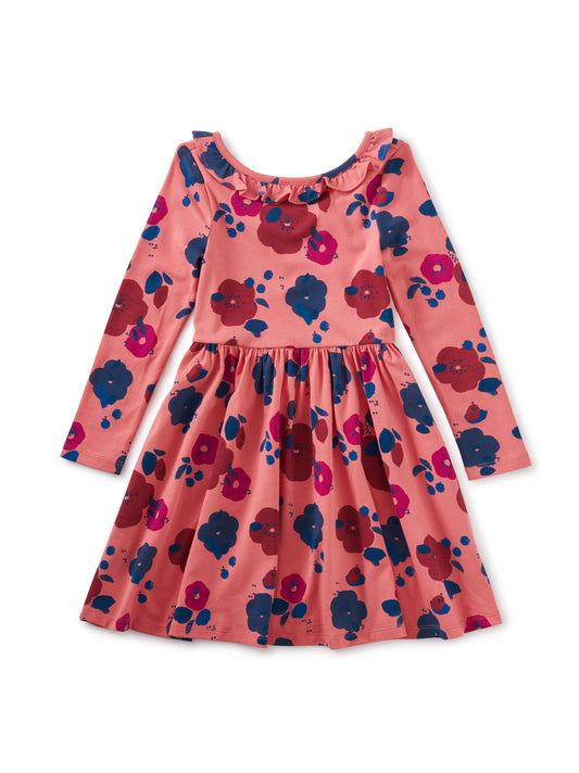 Everyday Hi-Lo Midi Dress - Little Linnea in Crabapple