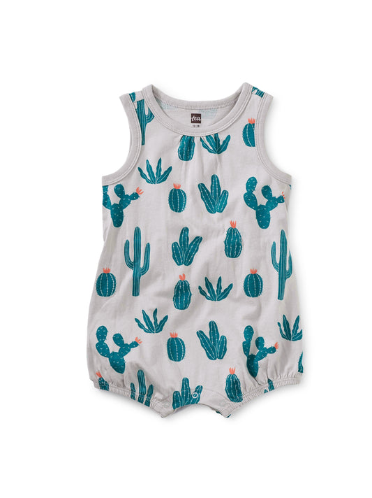 Ruffle Waist Baby Romper - Prickly Cactii