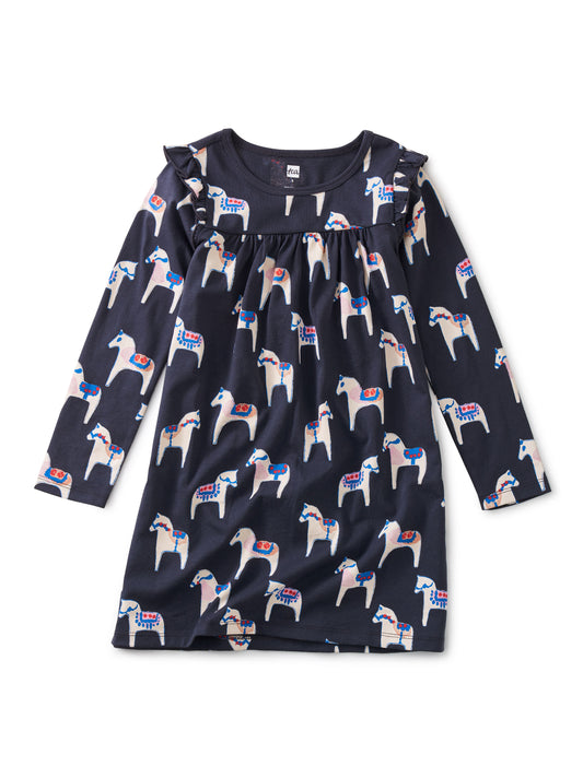 Ruffled Up Dress in Painted Dala House