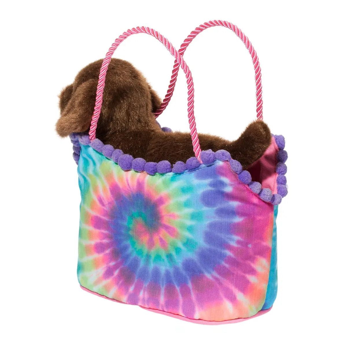 Tie Dye Sassy Sak with Chocolate Lab