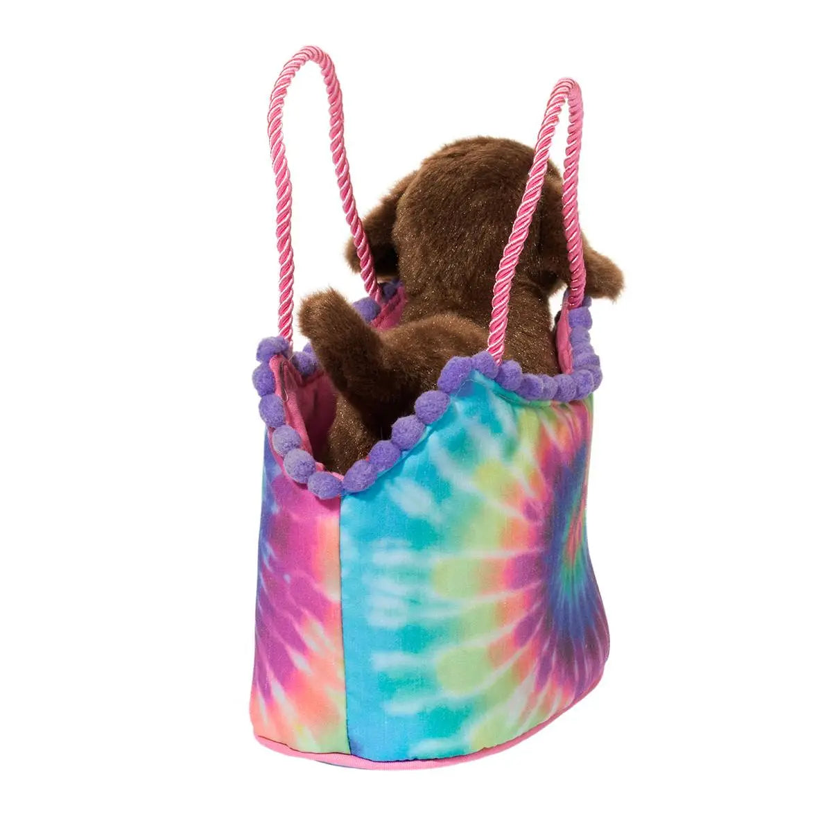 Tie Dye Sassy Sak with Chocolate Lab