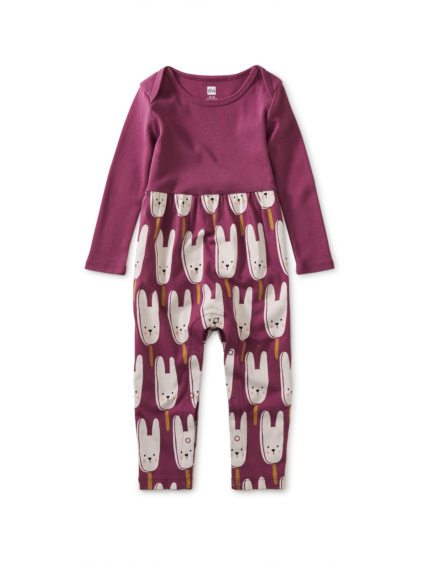 Bunny Pops Print Mix Baby Romper