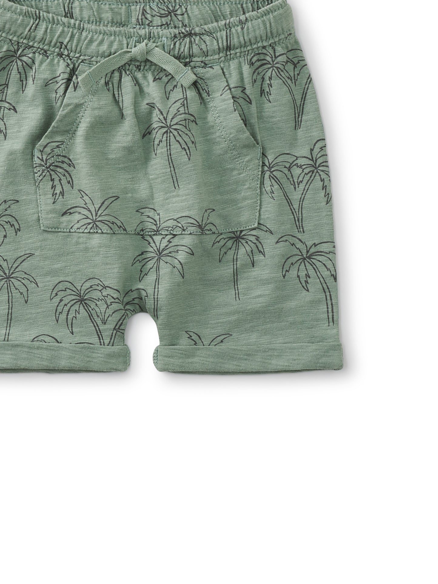 Tonal Palm Trees Pocket O' Sunshine Baby Shorts