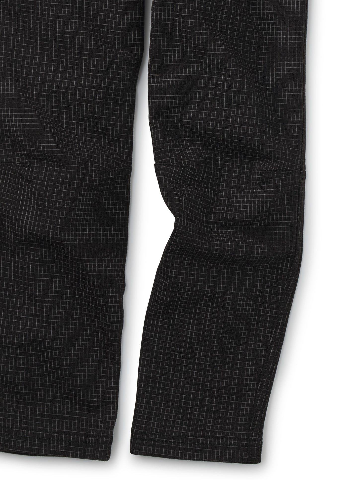 Black Windowpane Printed Trek Pants