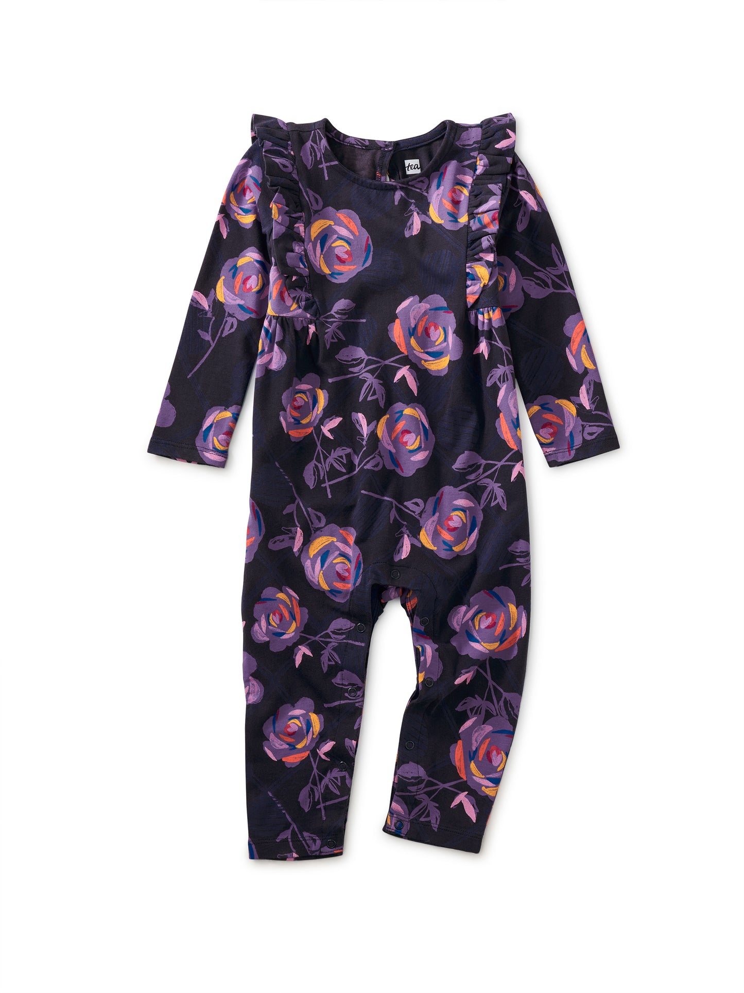 Hanetsuki Camellia Ruffle Baby Romper