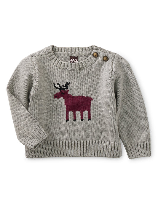Moose Baby Sweater