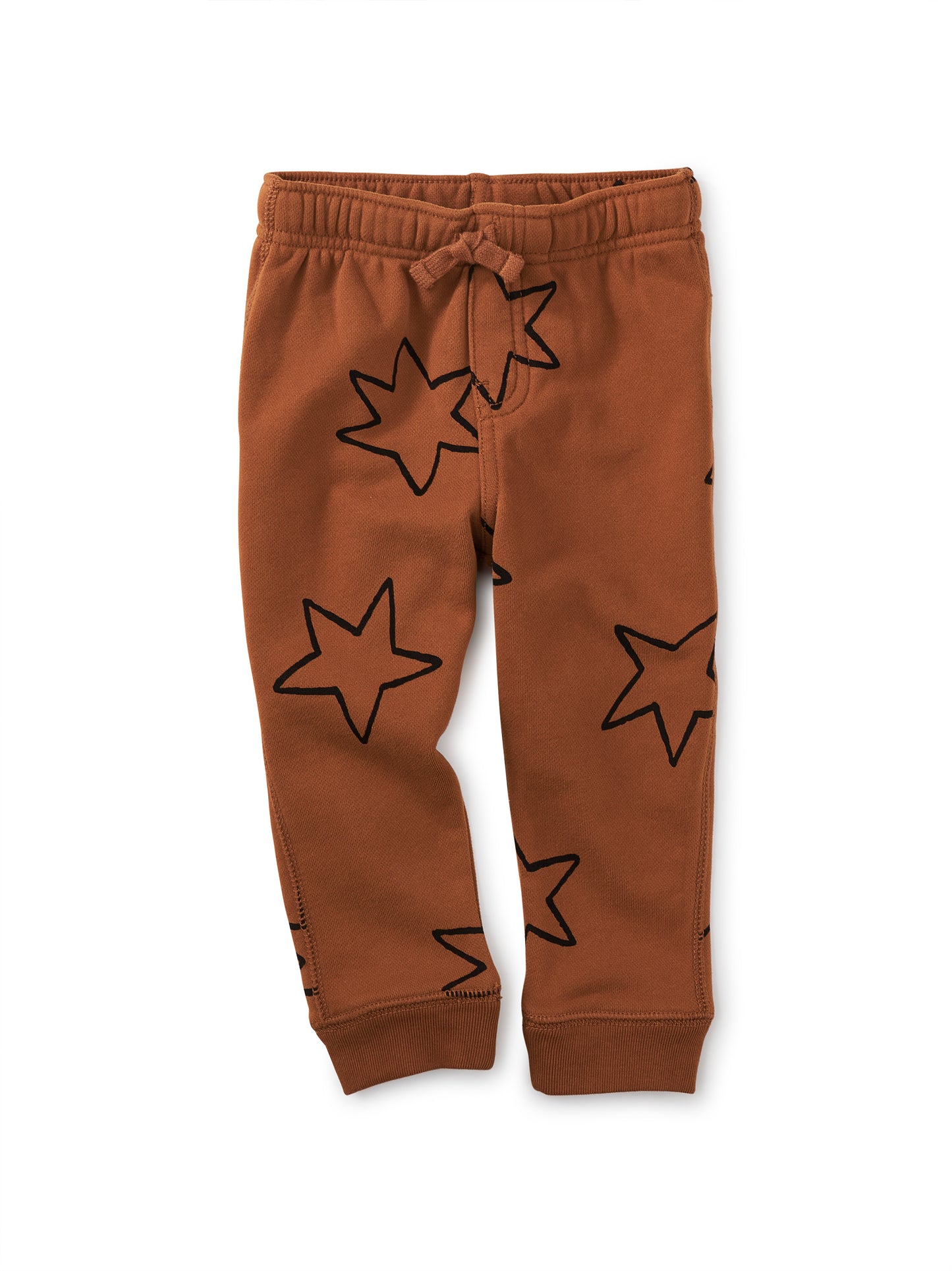 Outlined Stars in Brown Baby Joggers