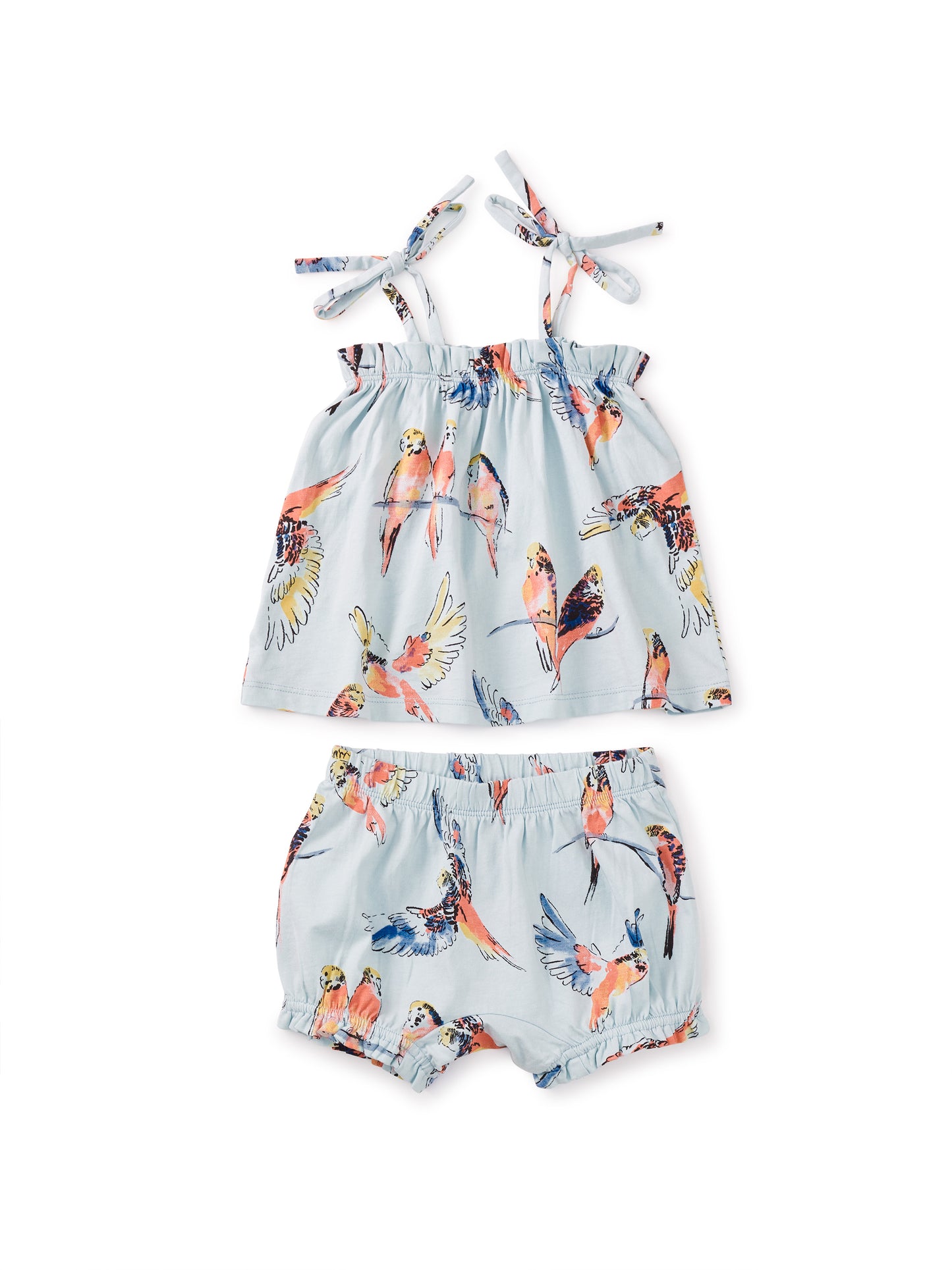 Pop Parrots Tie Shoulder Strap Baby Set
