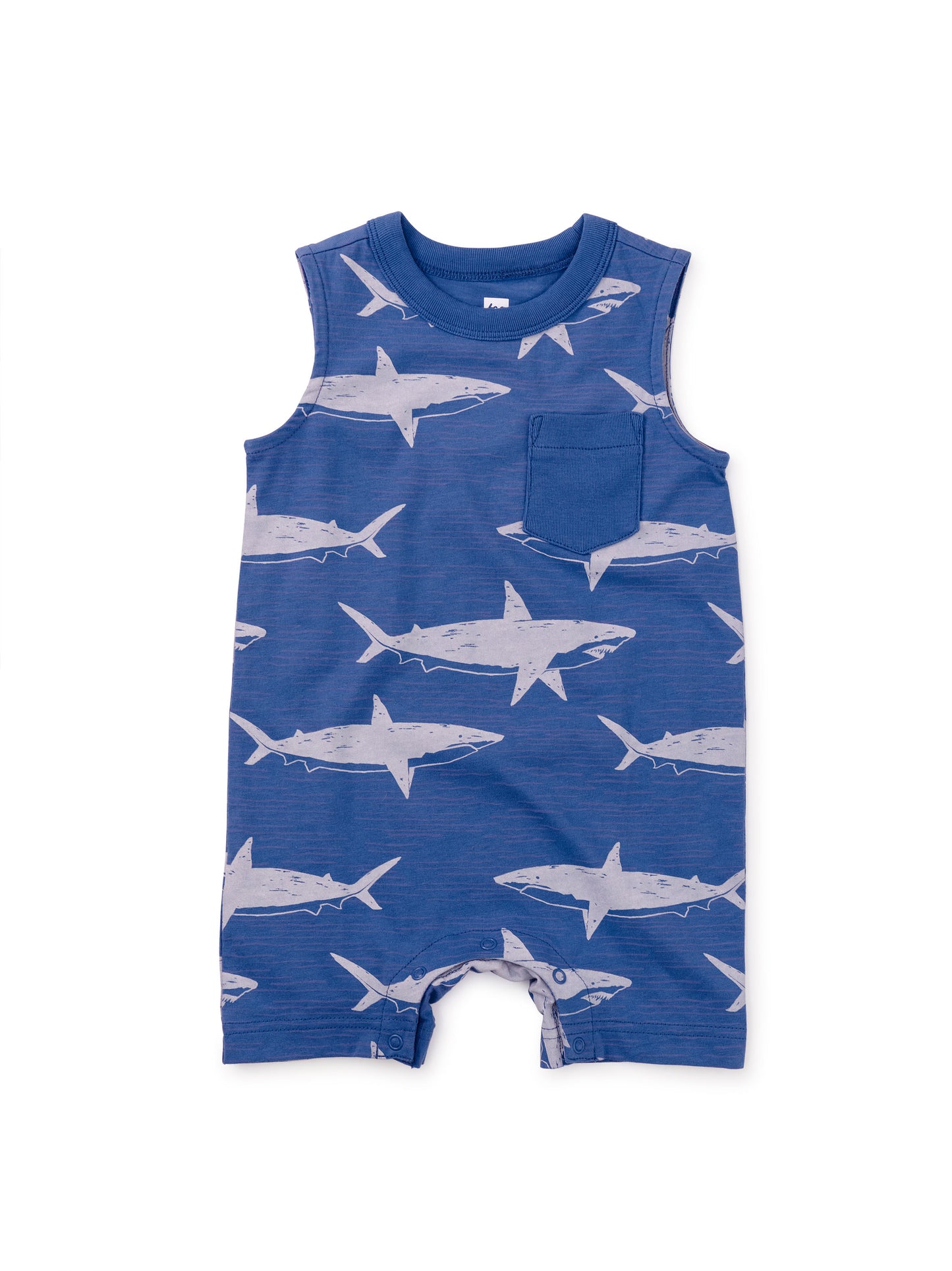 Stealth Sharks Pocket Tank Baby Romper