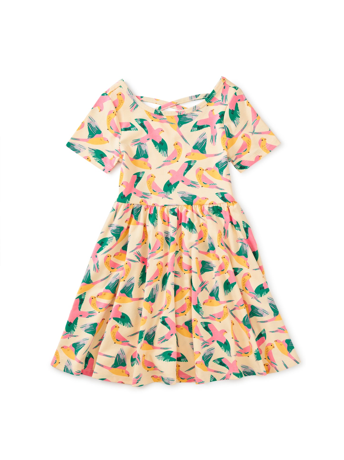 Parrot Polka Short Sleeve Ballet Dress