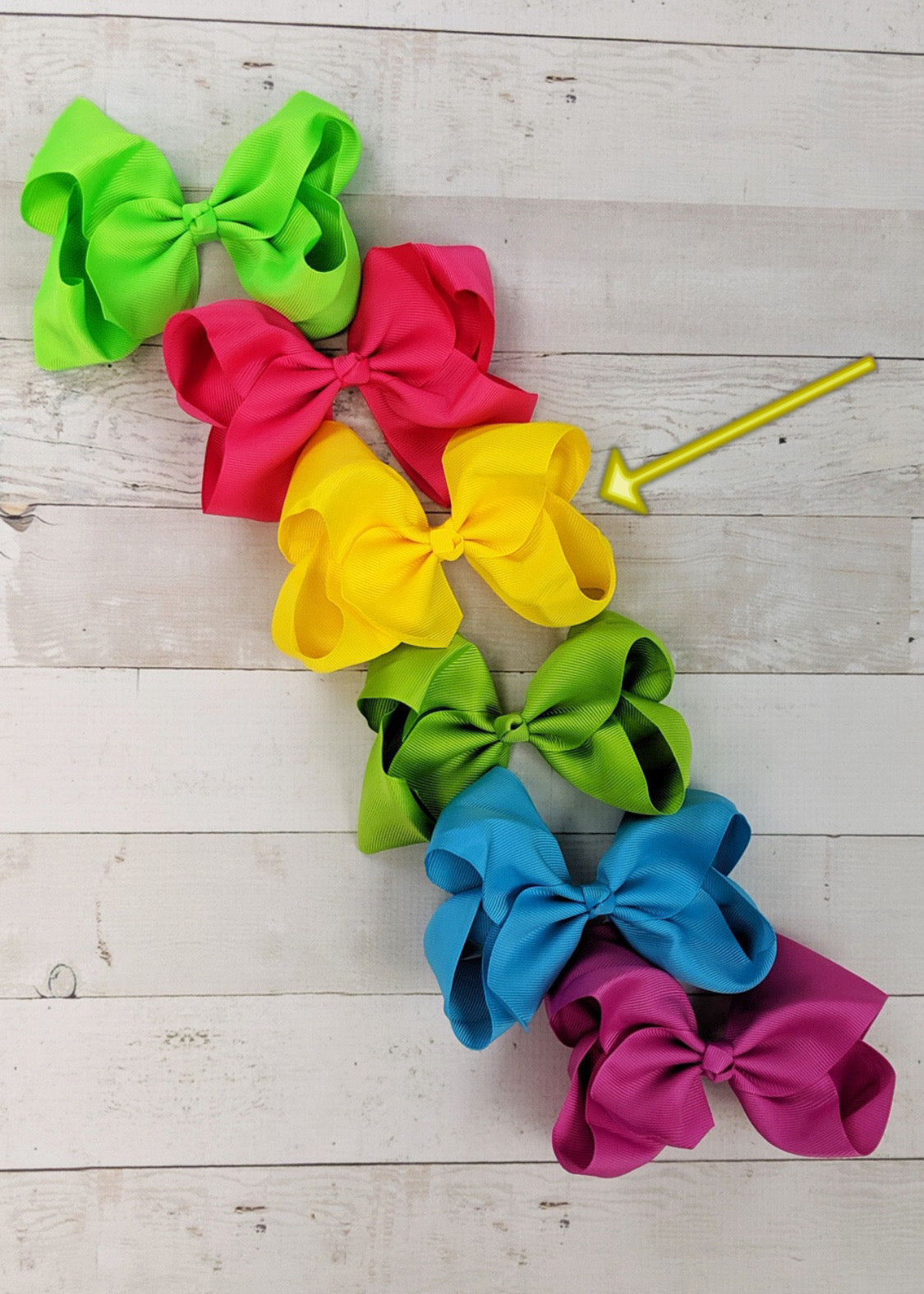 Solid Neon Oversize Hair Bow