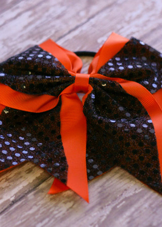 School Spirit Sequin Cheer Hair Bows