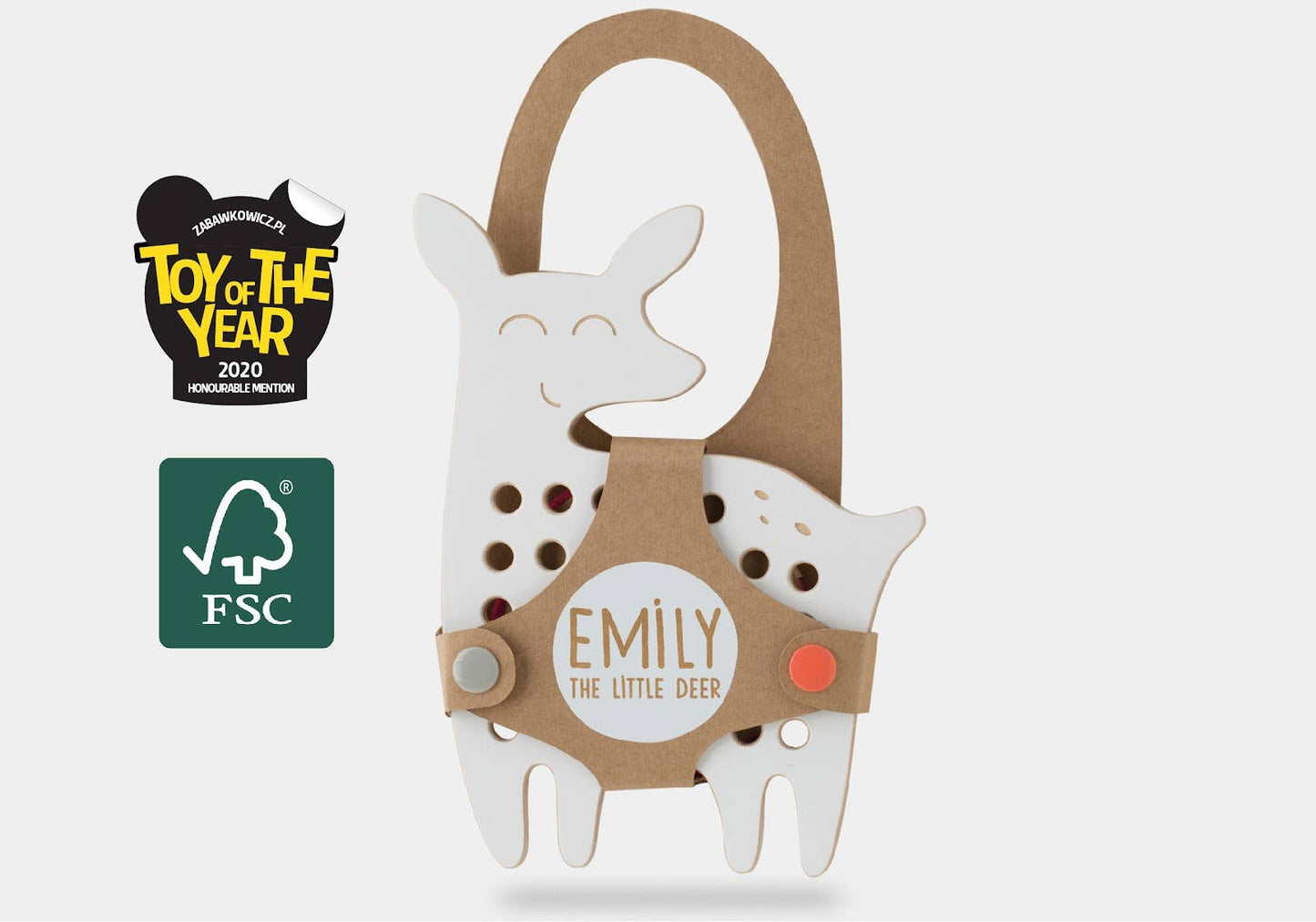 Emily the Little Deer Wooden Lacing Toy
