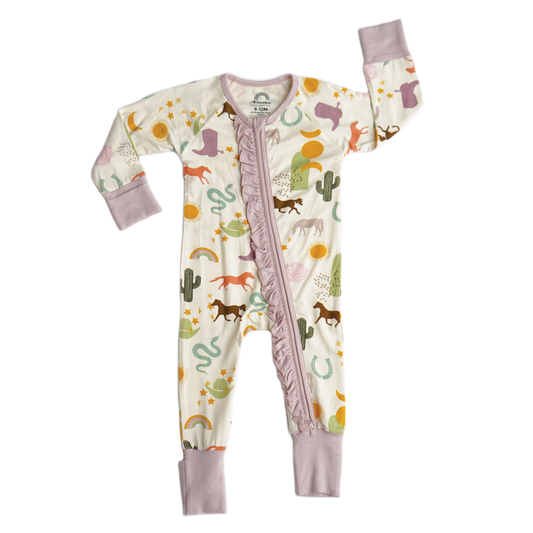 Wild and Free Bamboo Convertible Footed Romper