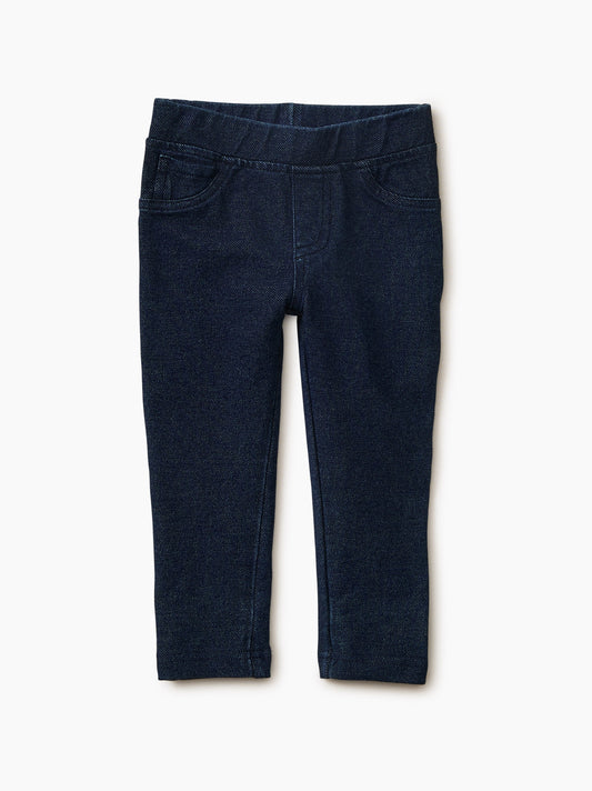 Tea Collection Stretch Denim-Like Pant - Dark Wash