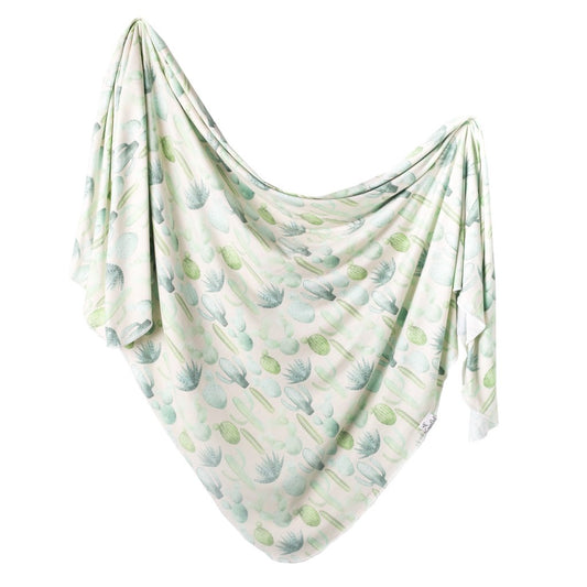 Copper Pearl Knit Swaddle Blanket - Desert