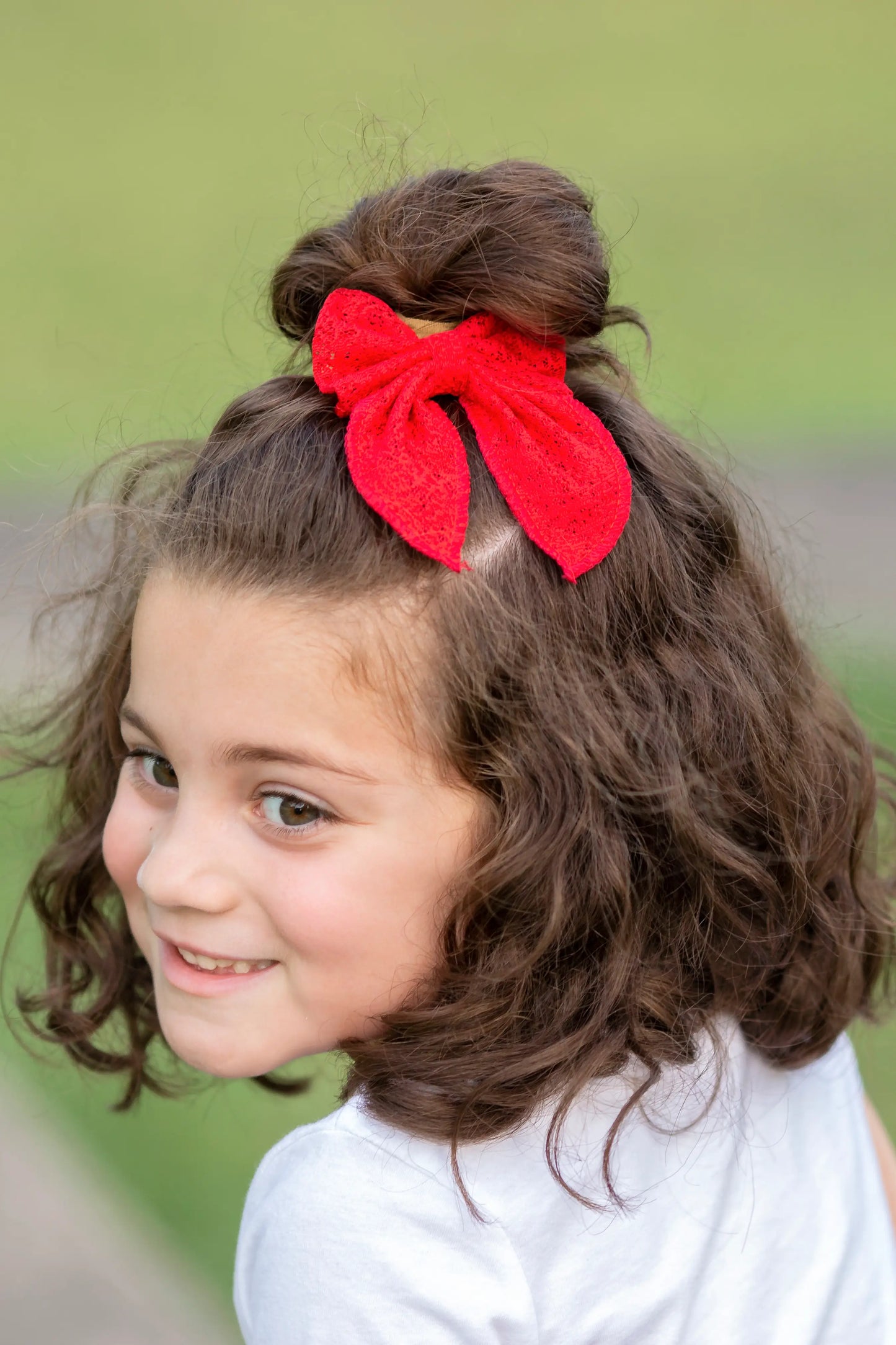 Eyelet Lace Hair Bow