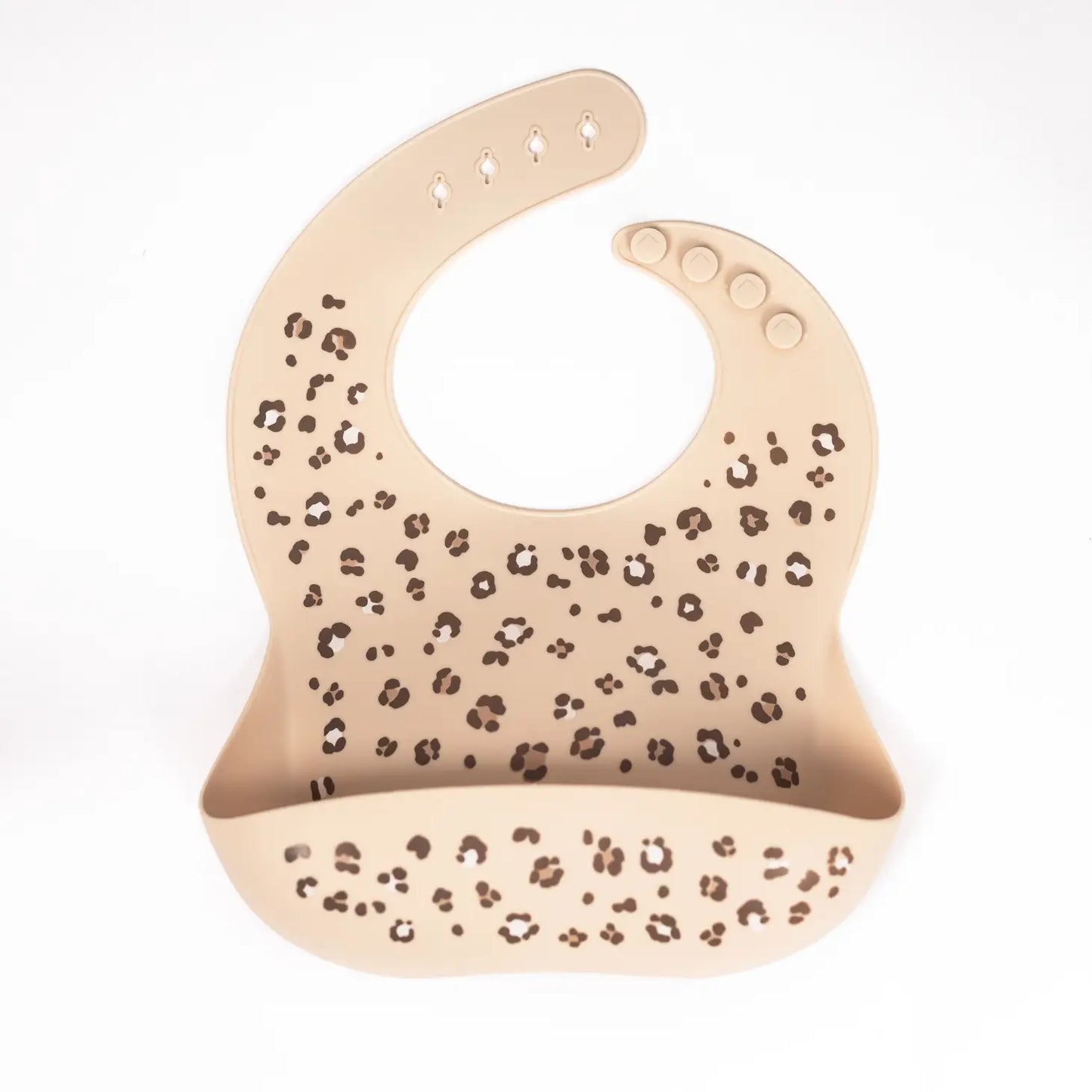 Cheetah Spots Silicone Bib