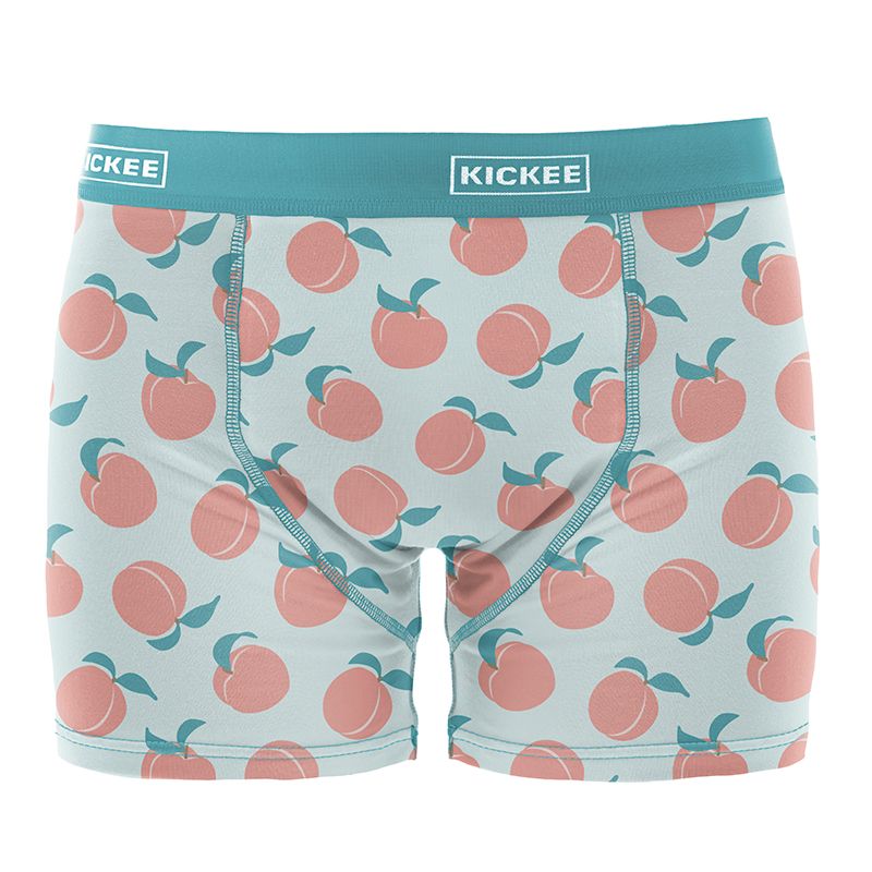 Men's Print Boxer Brief in Fresh Air Peaches