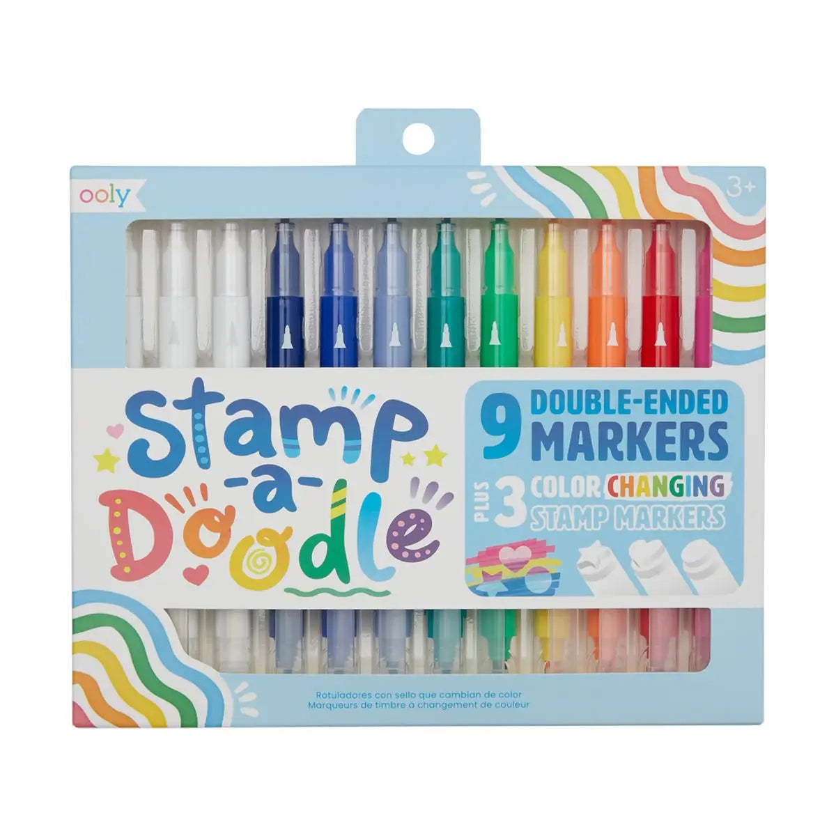 Stamp-A-Doodle Double-Ended Markets - Set of 12