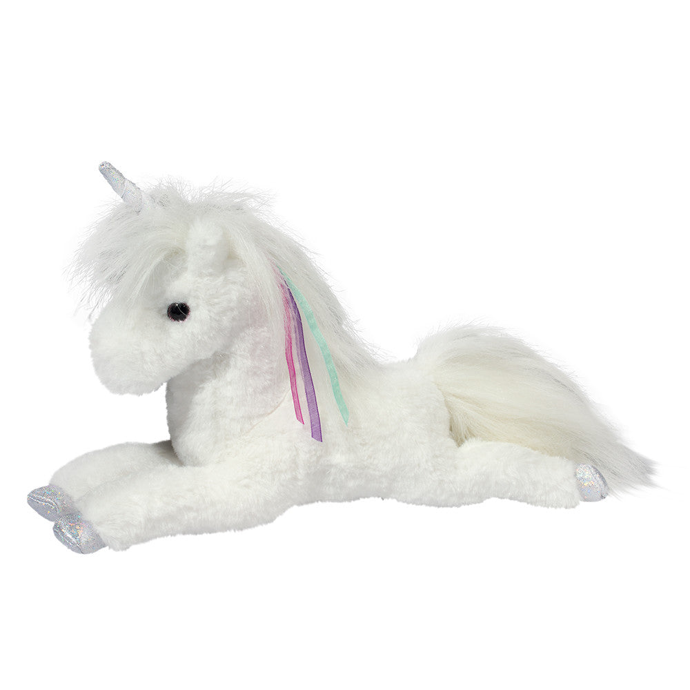 Thea White Unicorn - Douglas Toys